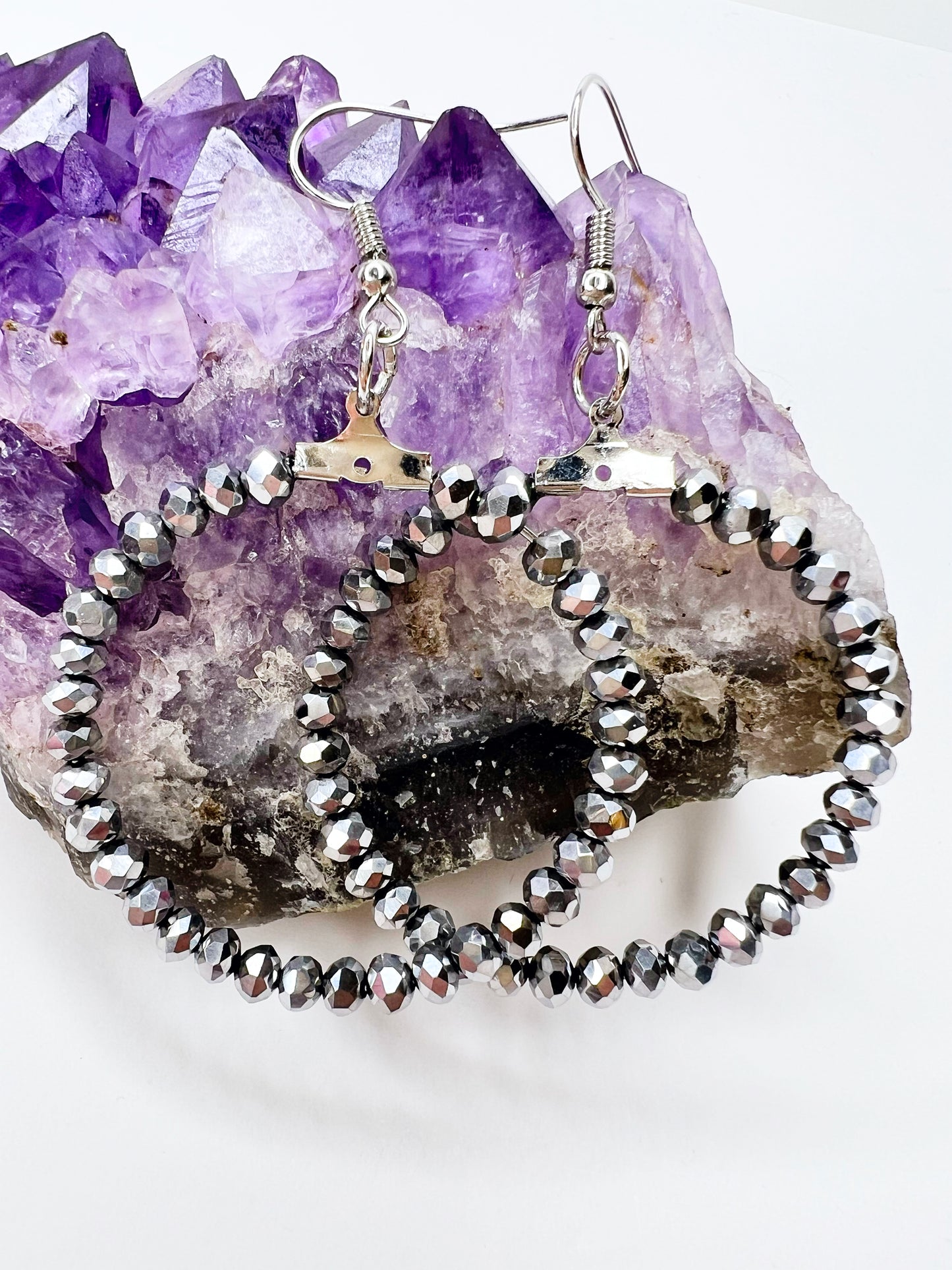 Crystal Hoop Earrings