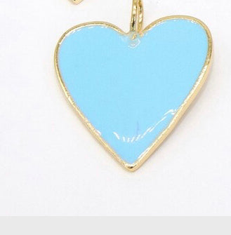 Medium Enamel Heart Necklace