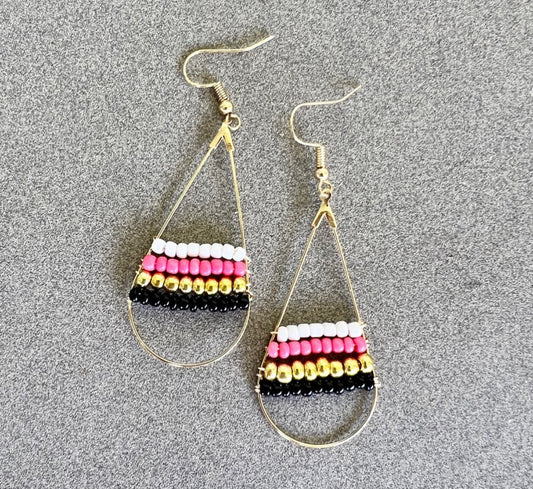 Multi Seed Bead Earrings