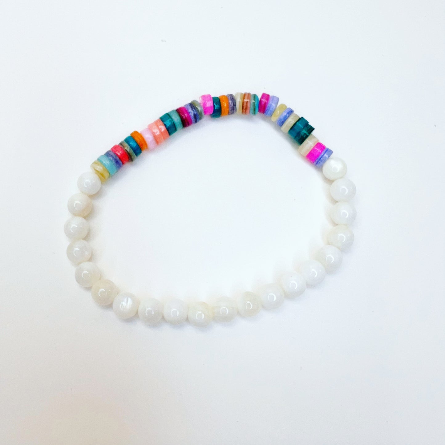Colorful River Shell Bracelet