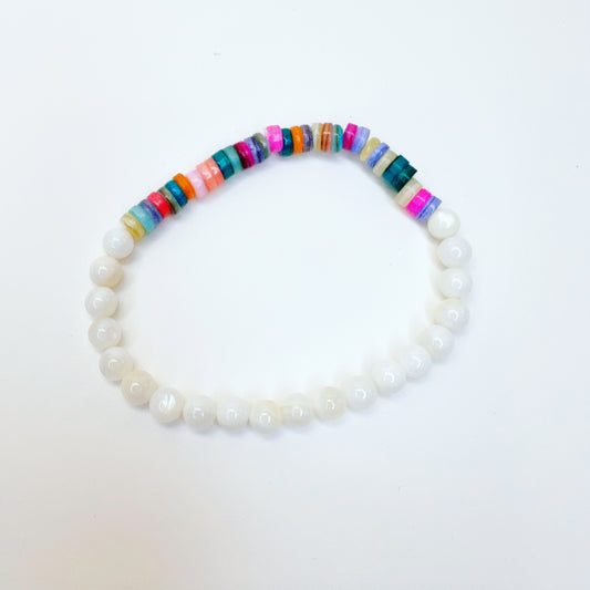 Colorful River Shell Bracelet