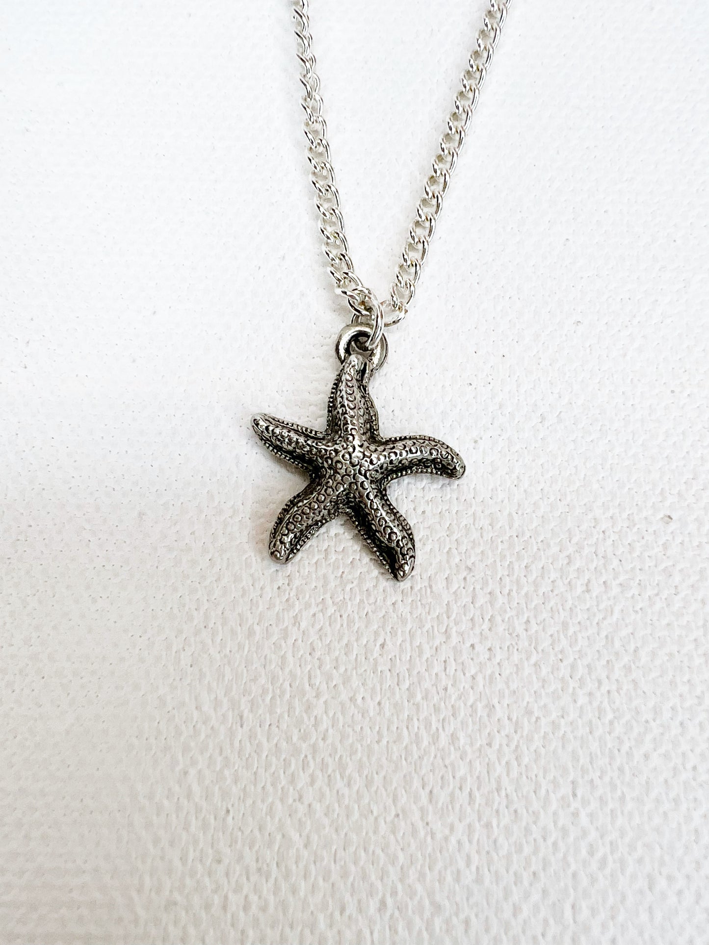 Silver Starfish Necklace